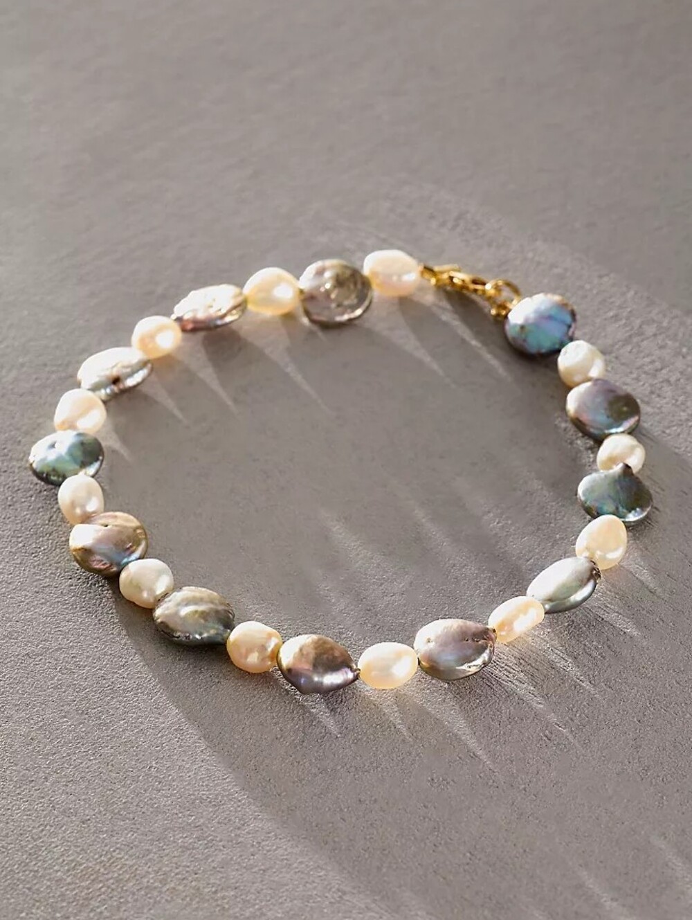 Free People Atma Prema Ocean Blue Pearl Anklet